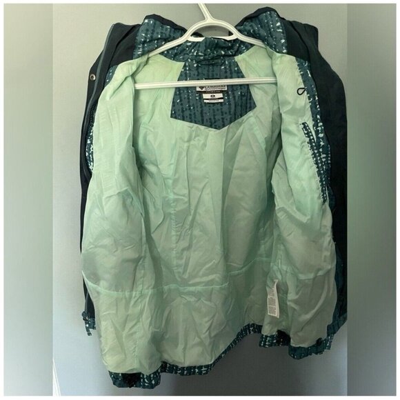 Columbia Bugaboo Blue Winter Jacket Medium Ski Outdoor Waterproof Hooded - Picture 2 of 9